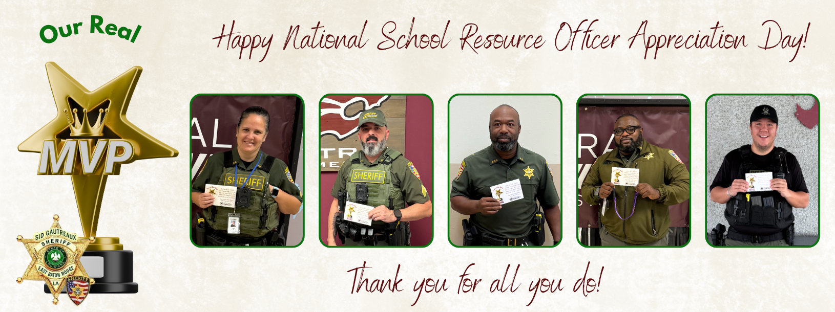 Happy National School Resource Officer Appreciation Day! Thank you for all you do!