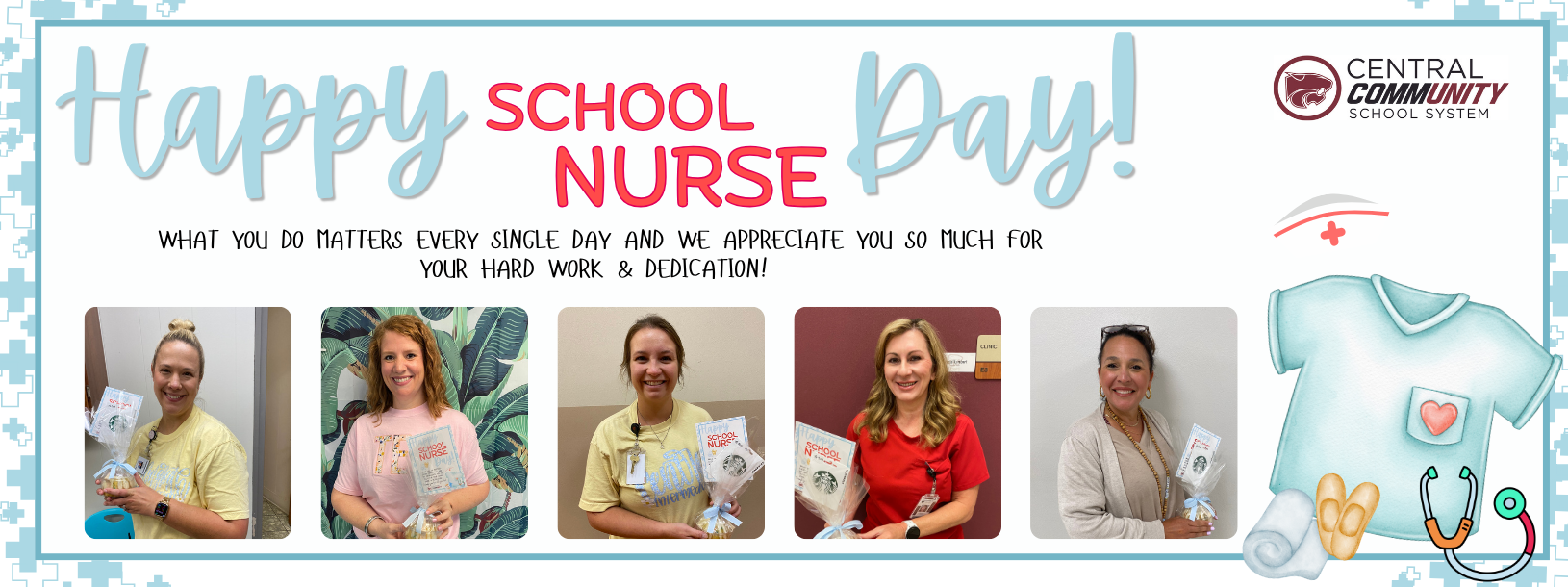 Happy School Nurse Day! what you do matters every single day and we appreciate you so much for your hard work &amp; dedication!