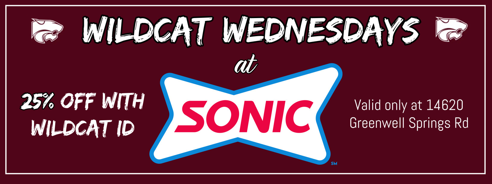 Wildcat Wednesday's Sonic