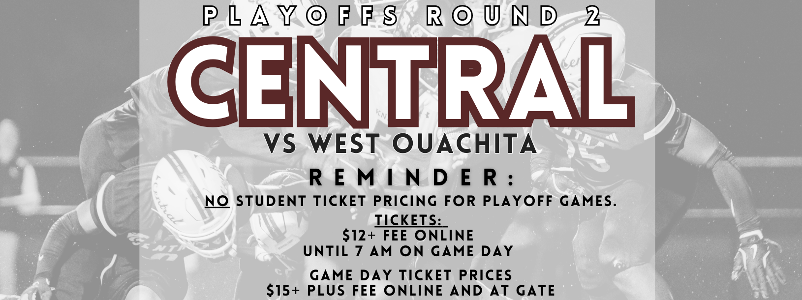 Student Ticket Information ... Round 2 Playoffs