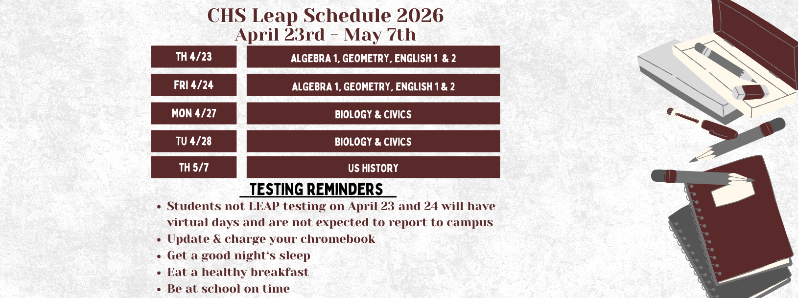 Leap Schedule 