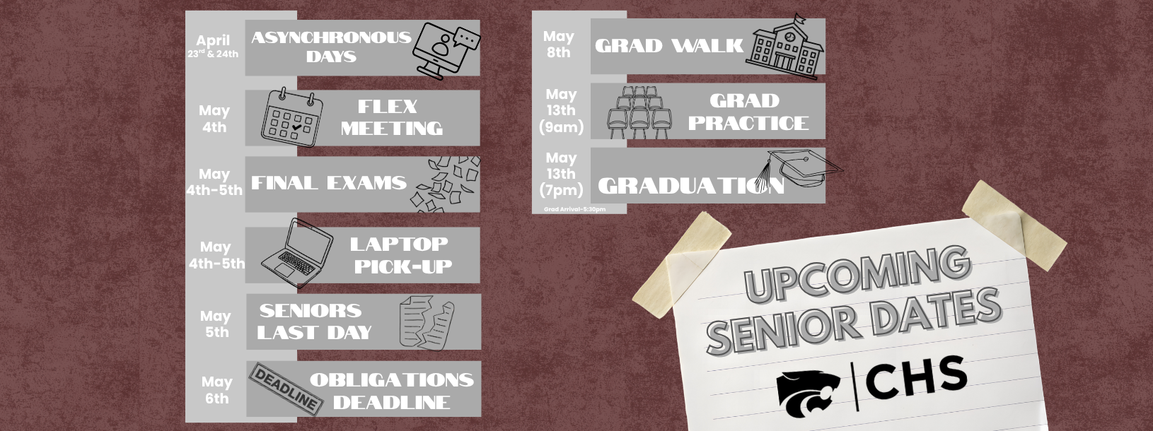 upcoming senior events