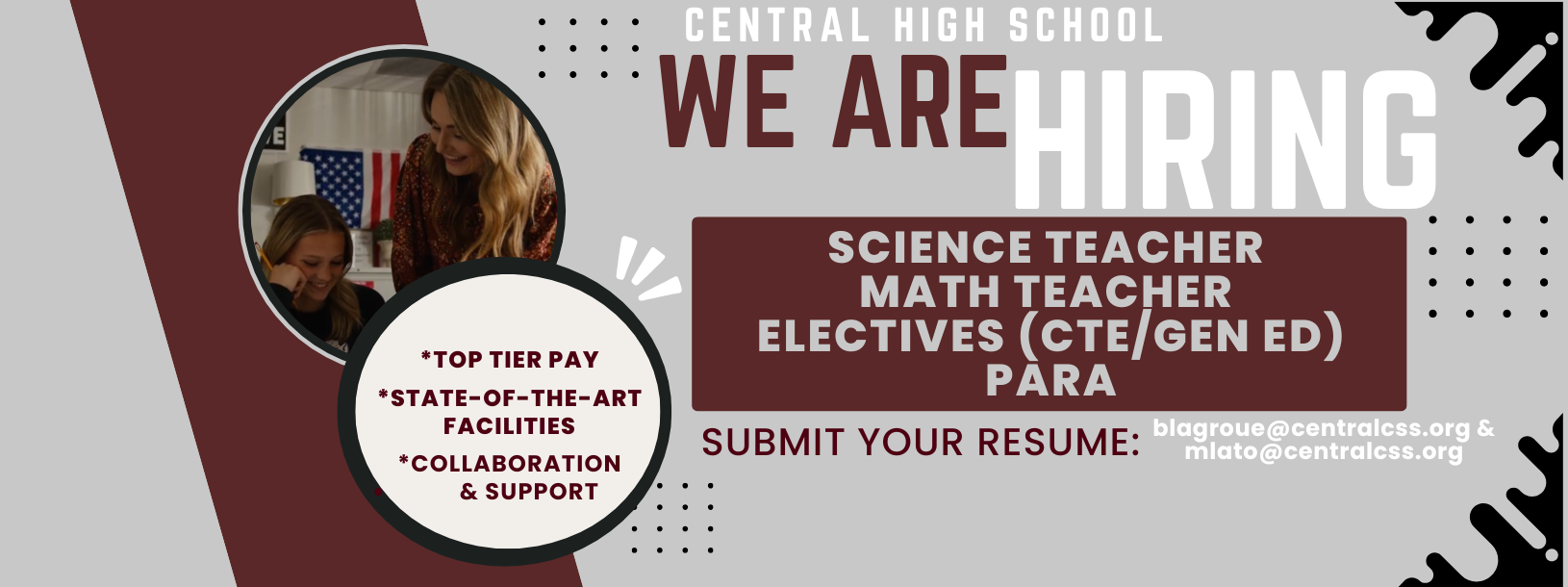 WE ARE HIRING . . . 5/18/26