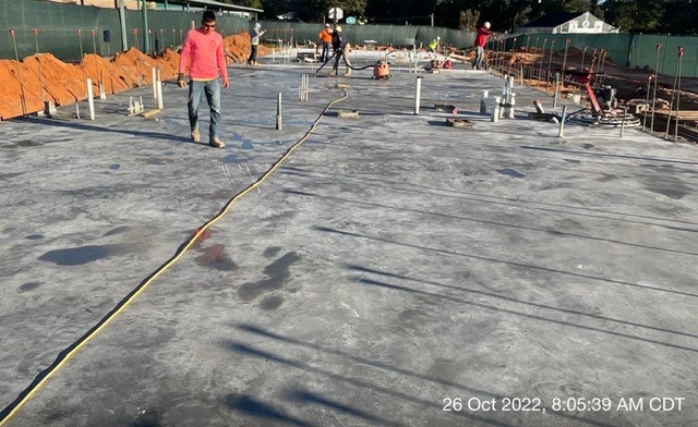 New slab poured