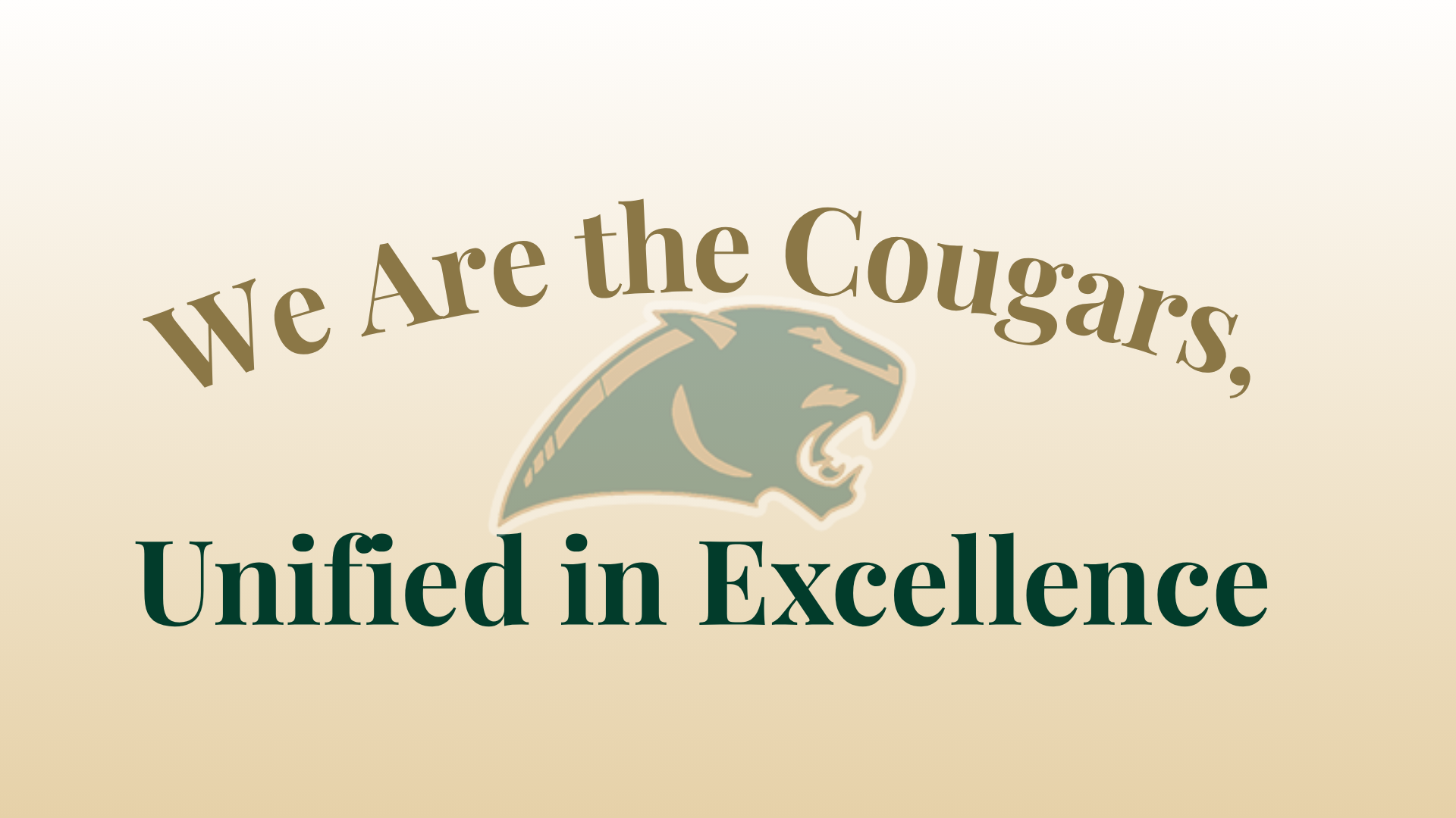 We are the Cougars!