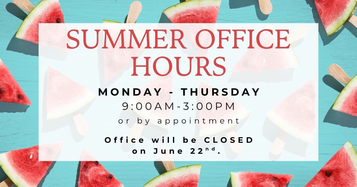 Summer Office Hours
