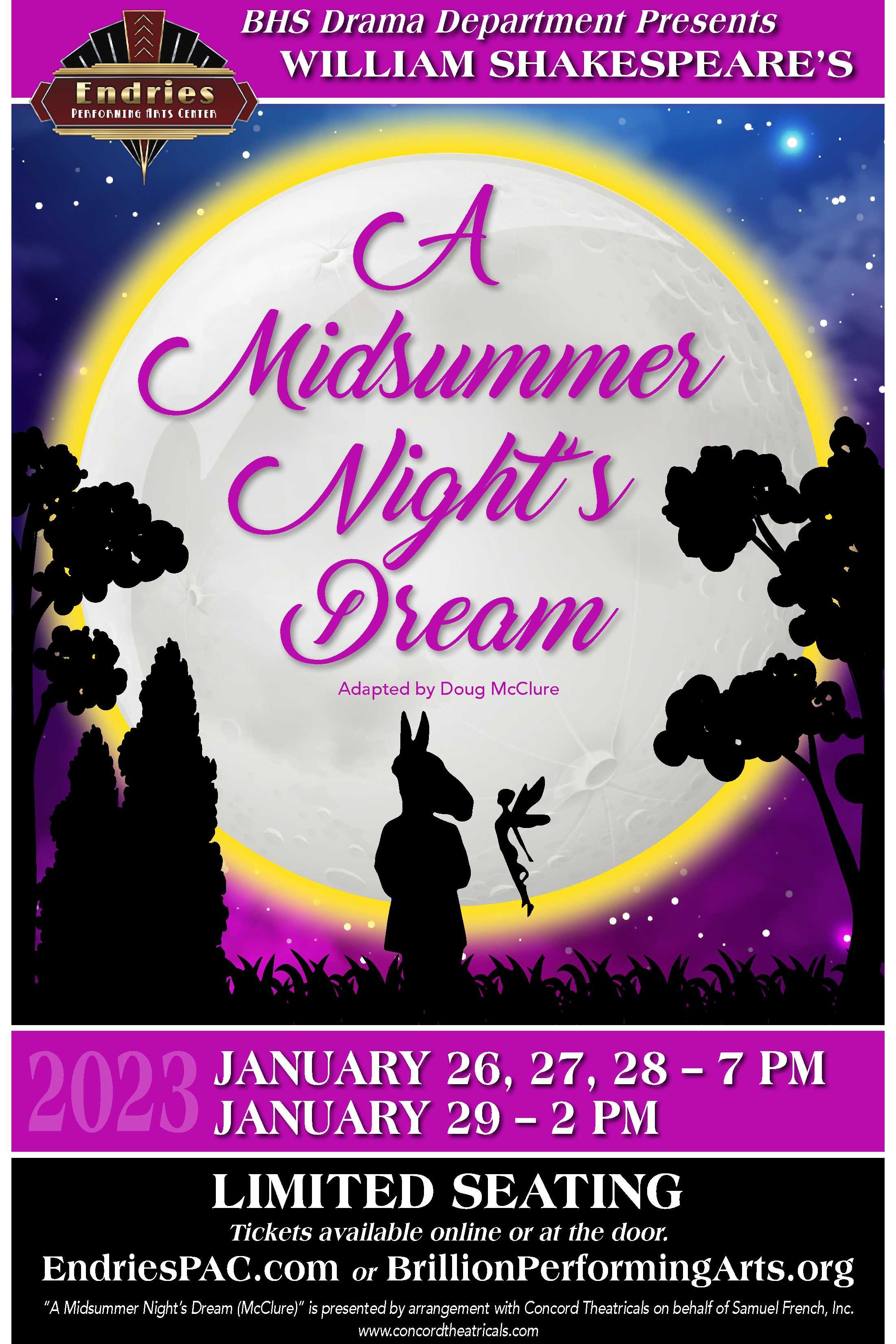 A Midsummer Night's Dream Poster