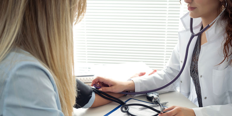 doctor and patient stock photo