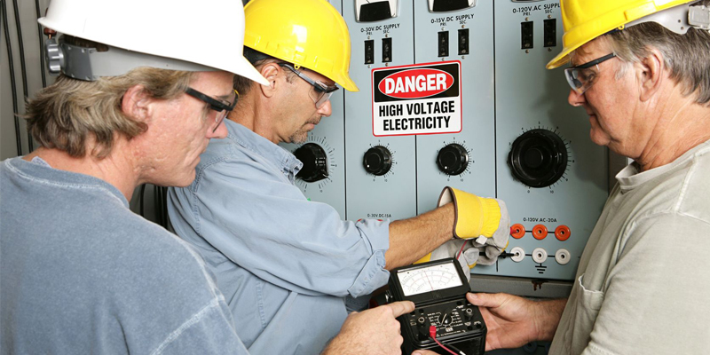  Electrical Trades- Day stock photo