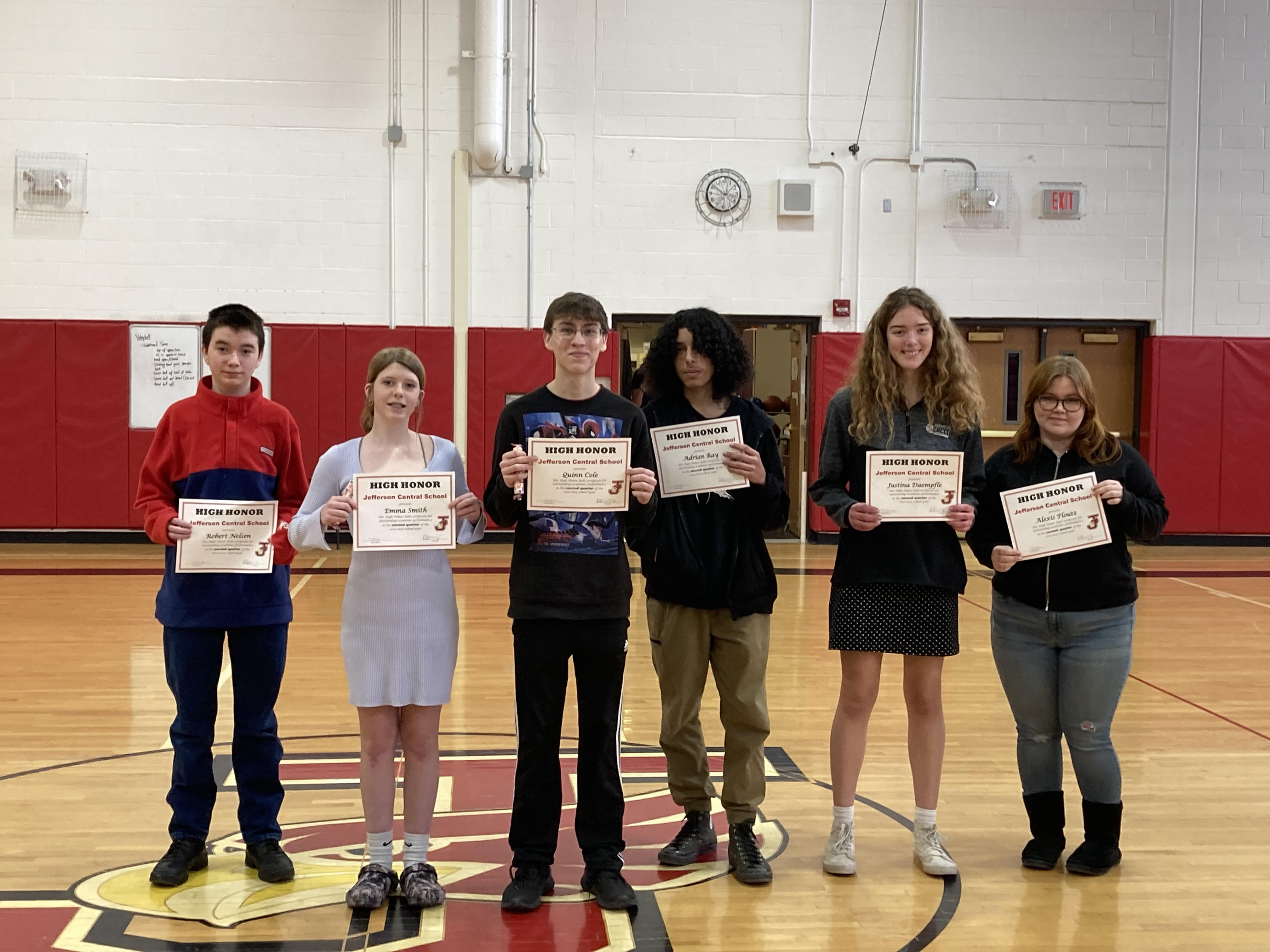 Second Quarter Honor Roll | Jefferson Central School