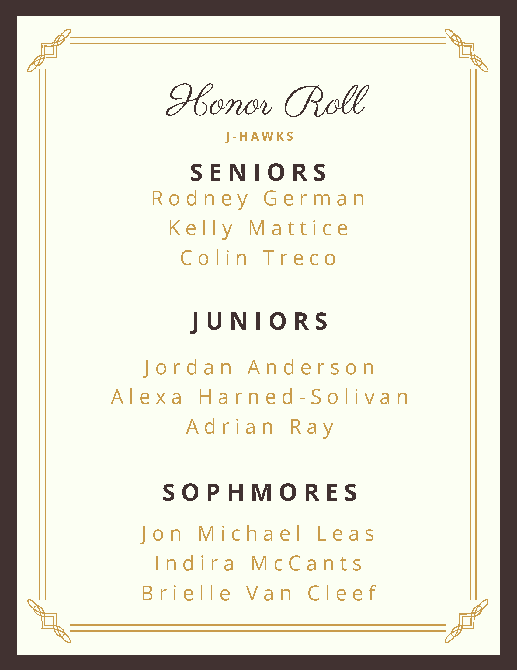 Honor Roll