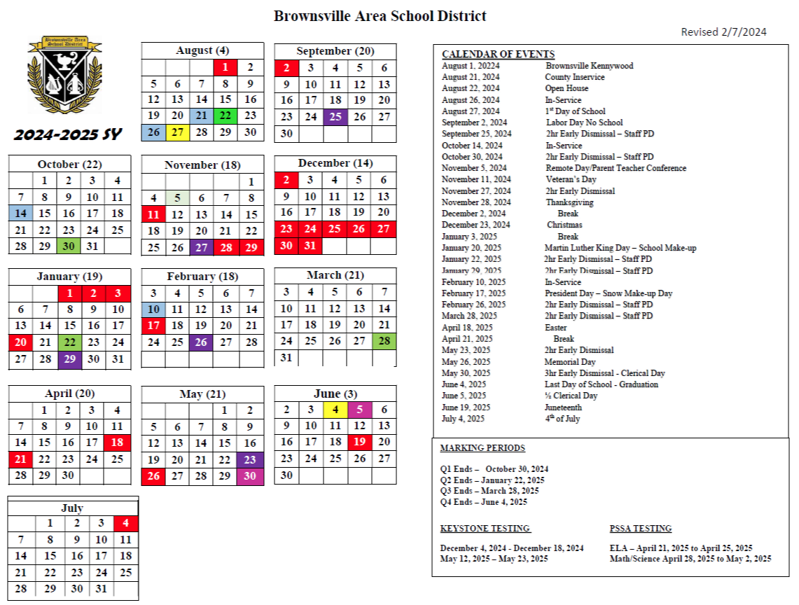 district calendar