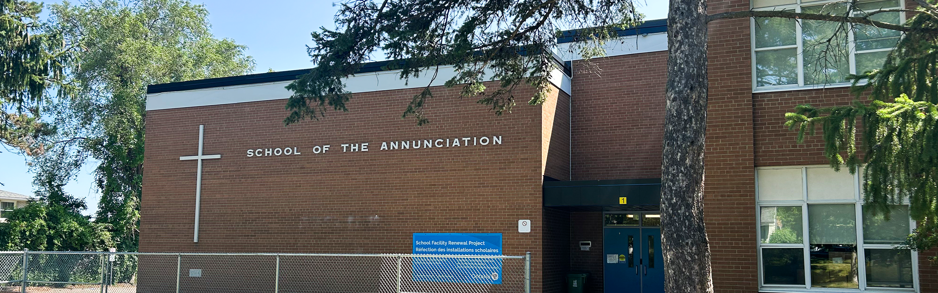 Front of the Annunciation school building
