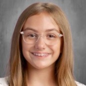 female student w/ glasses