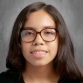 female student w/ glasses