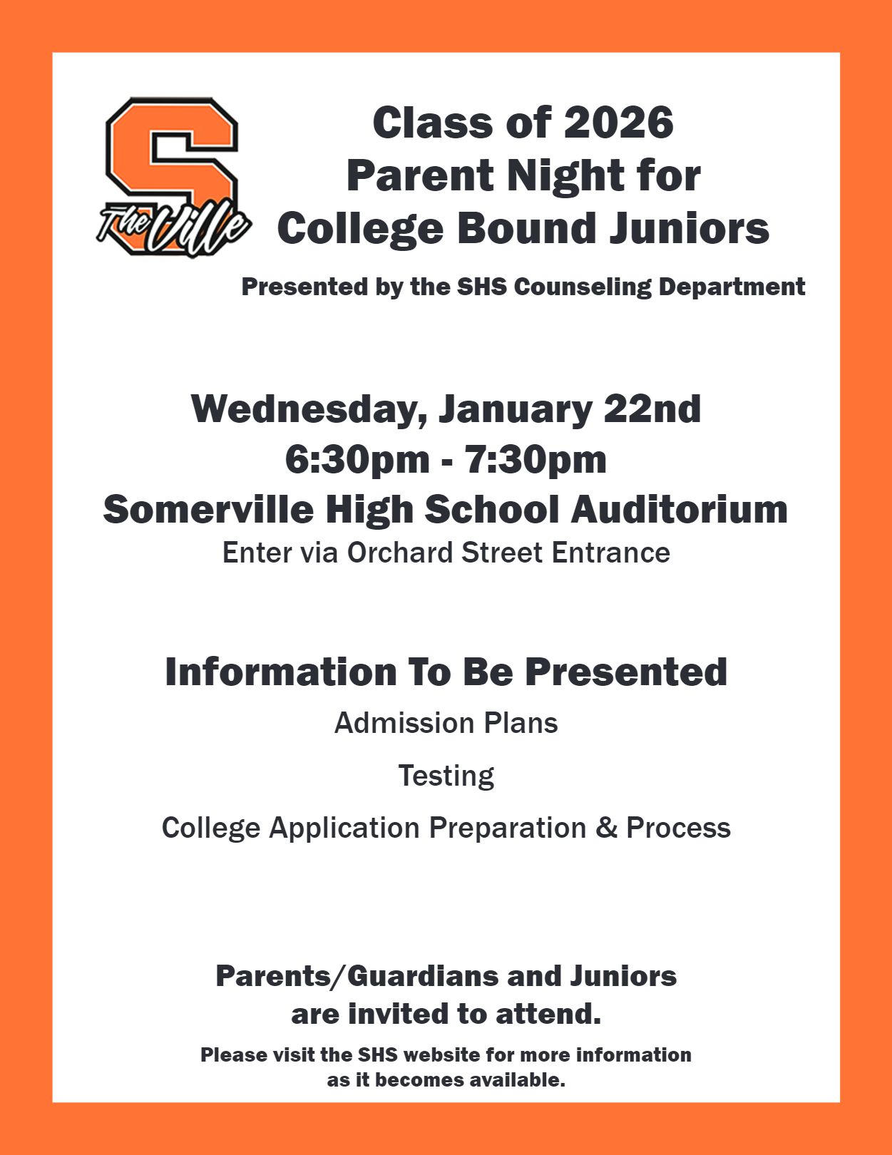 Jr Parent Night