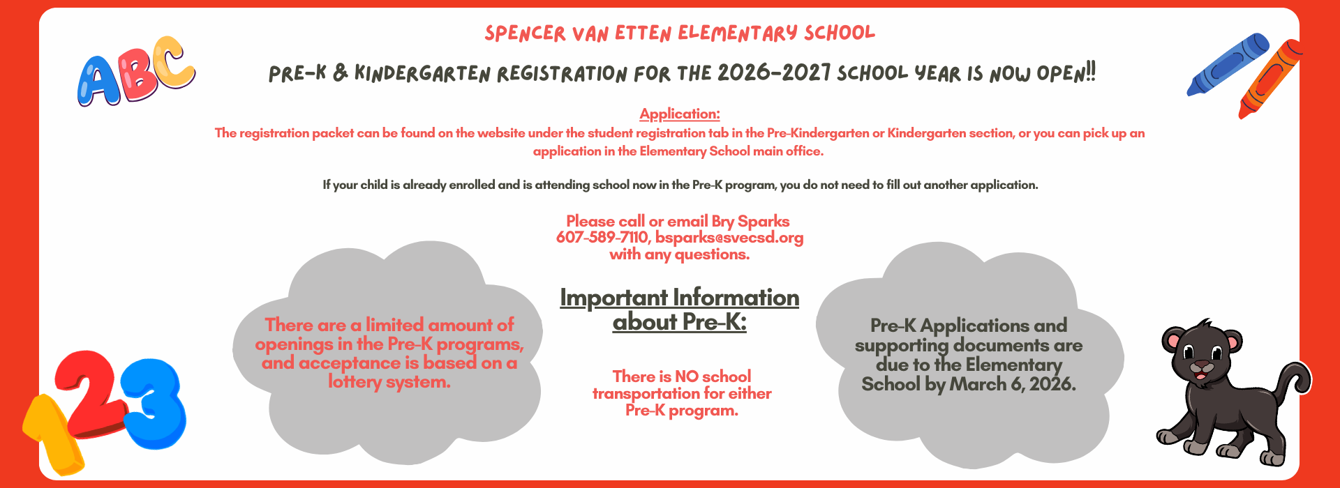2026-27 PreK Kindergarten registration