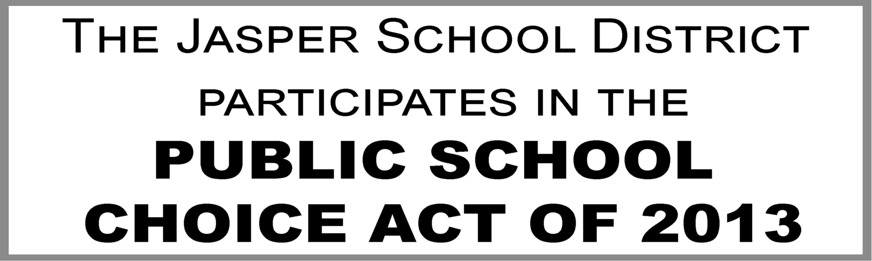 Public School Choice Act of 2013 Button
