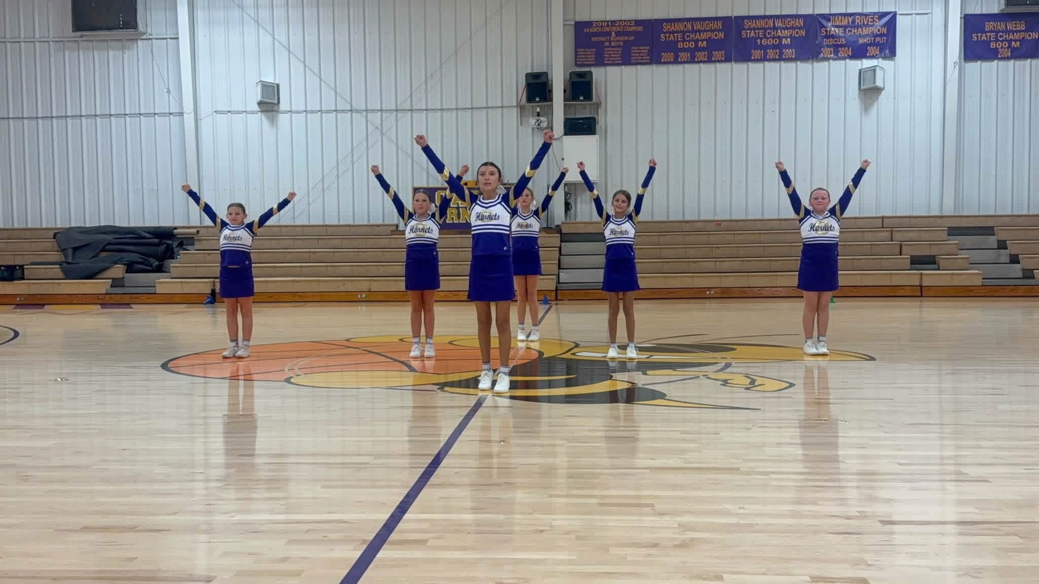 Elementary Students cheering