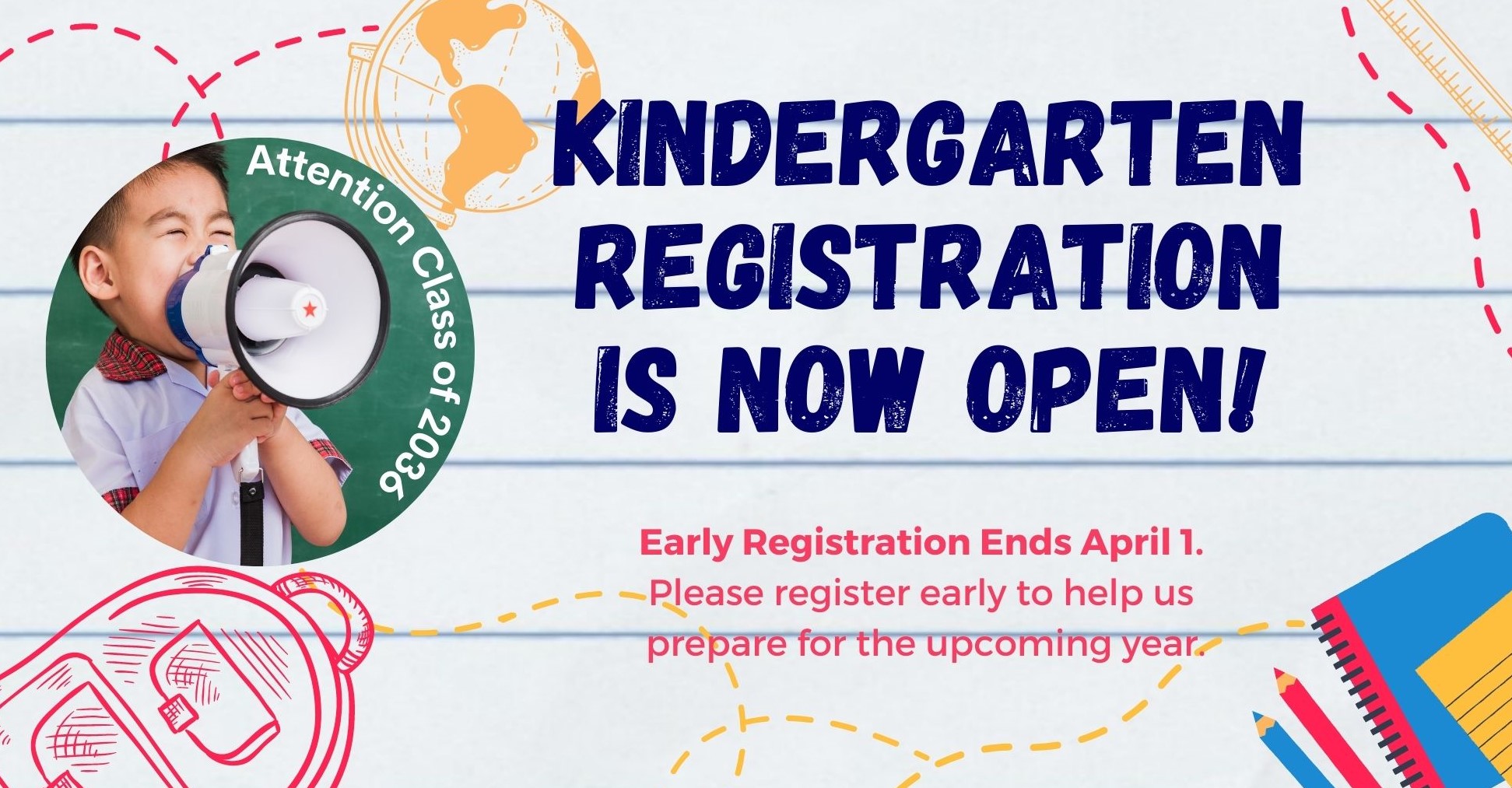 Kindergarten Registration is Now Open!