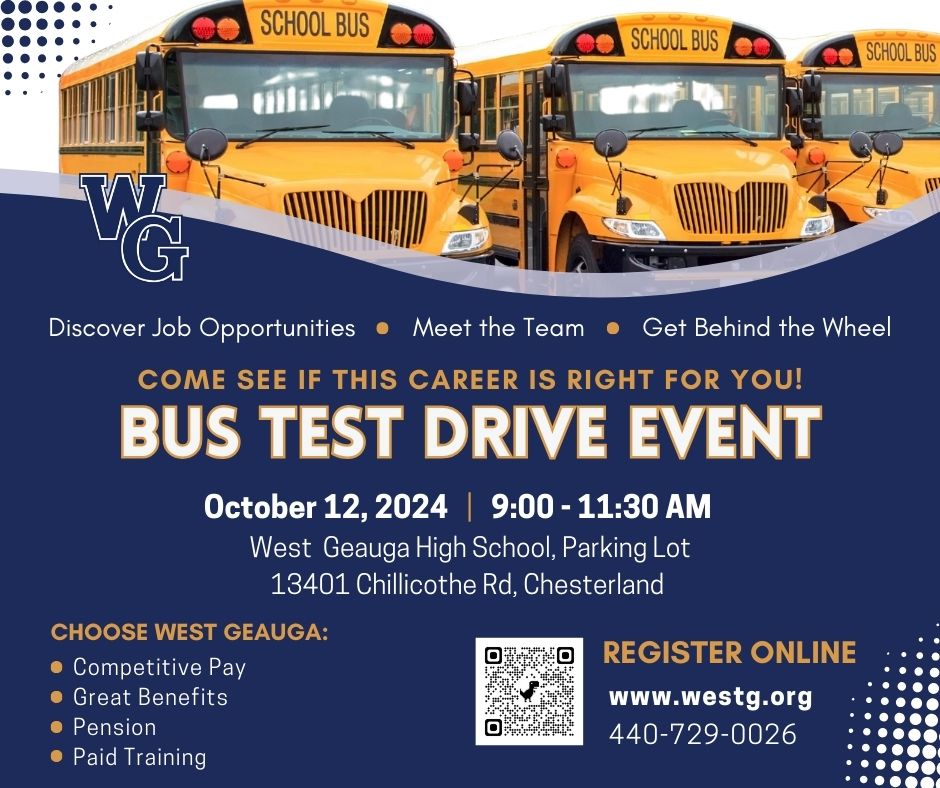 Bus Test Drive Event Flyer