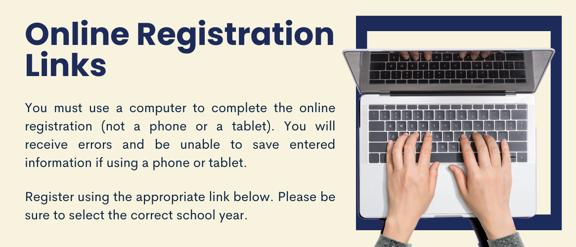 Online Registration Links