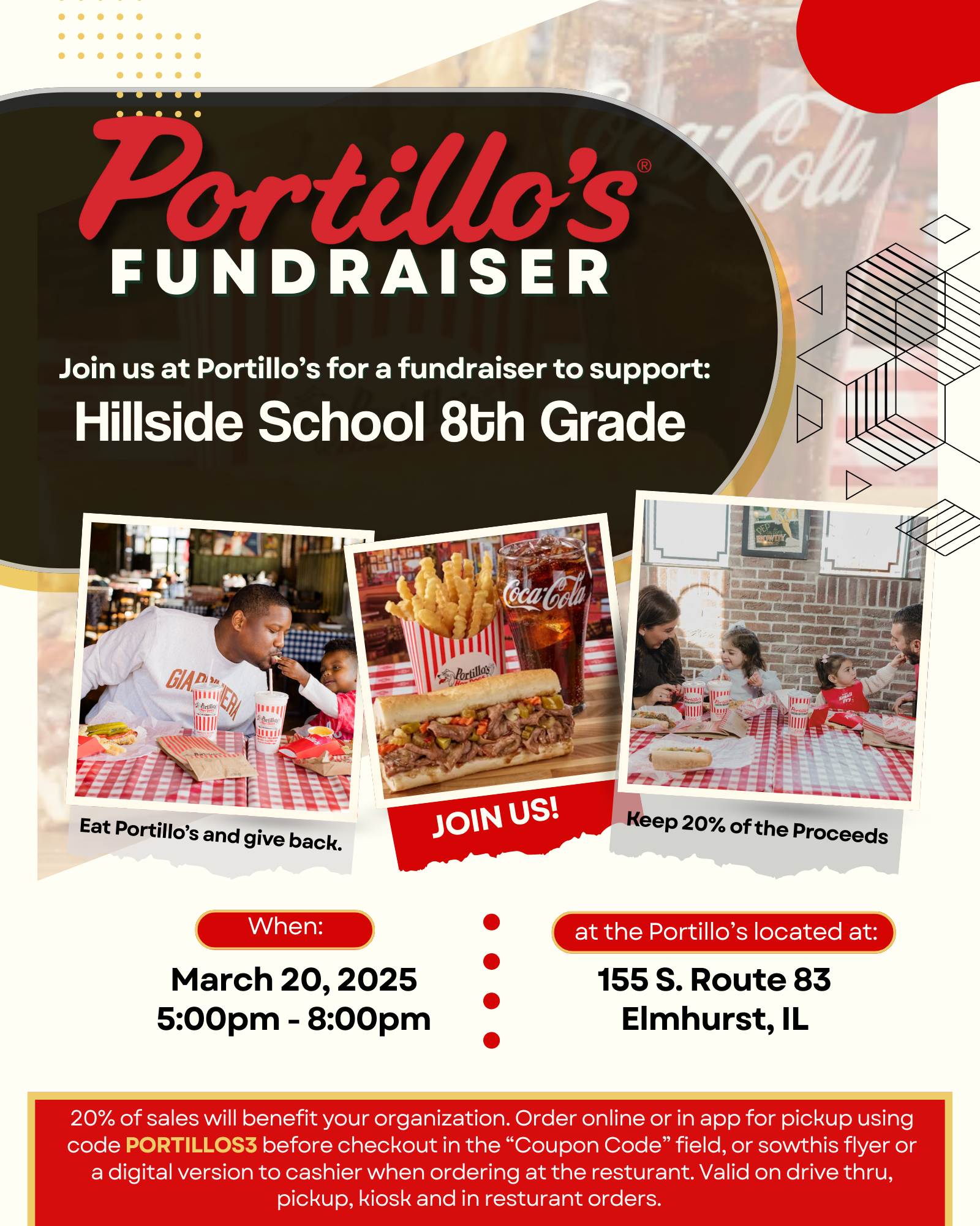 PORTILLOS FUNDRAISER