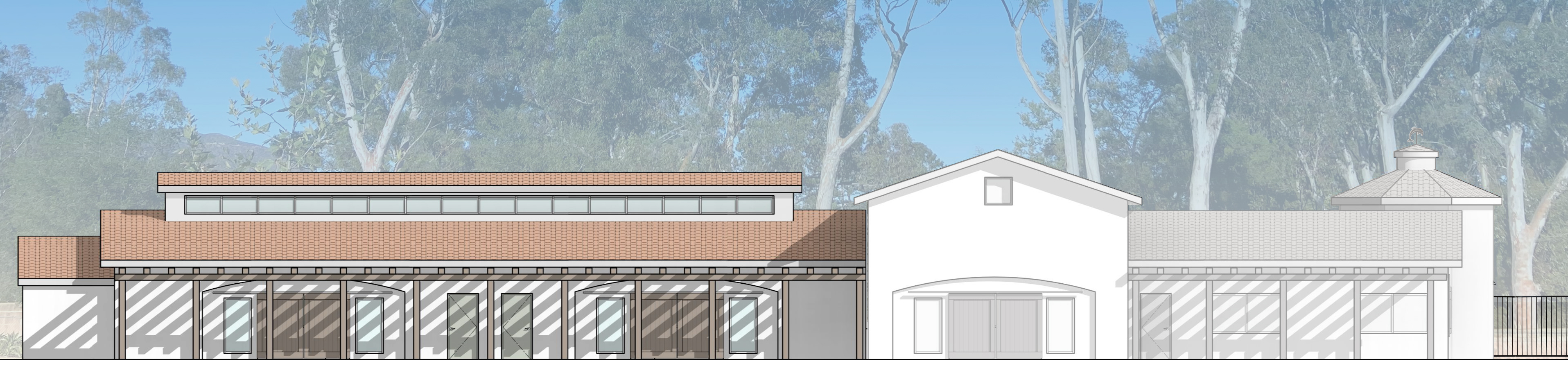 Image of West Elevation of Proposed new building