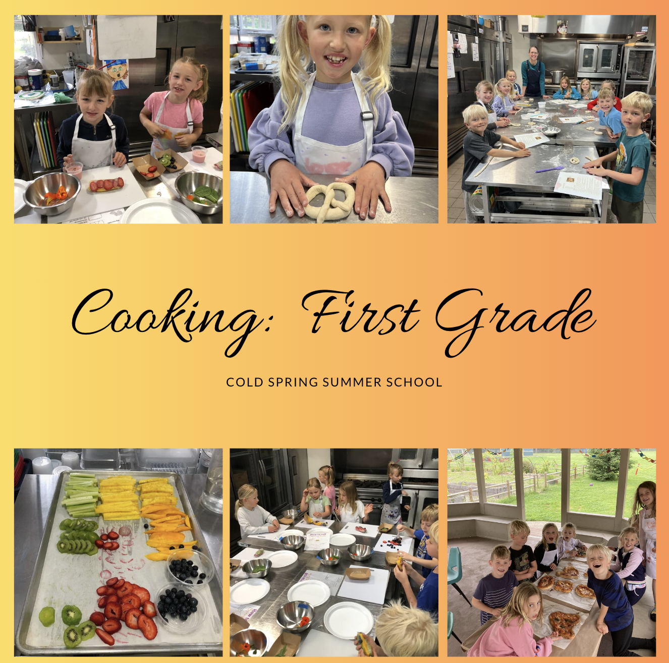 1st Grade: Cooking