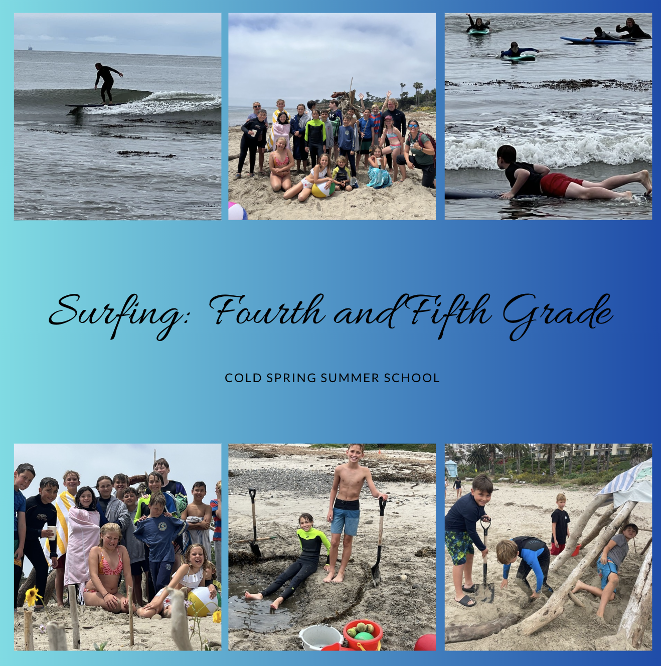 4th and 5th Grades: Surfing