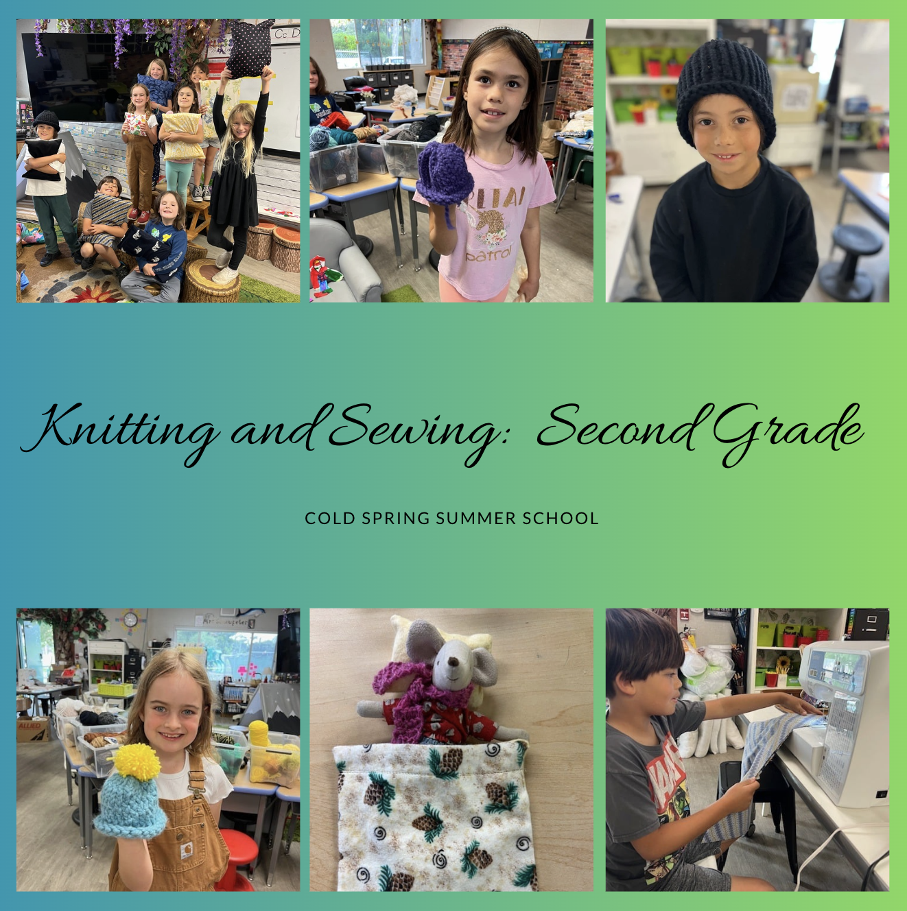 2nd Grade: Knitting & Sewing