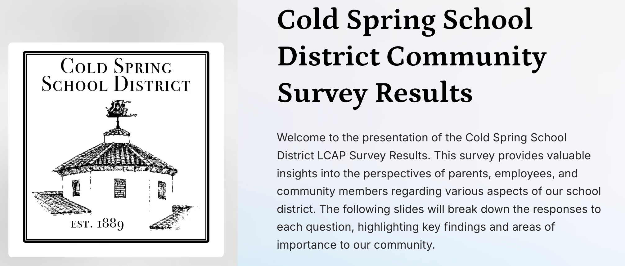 LCAP Community Survey Results