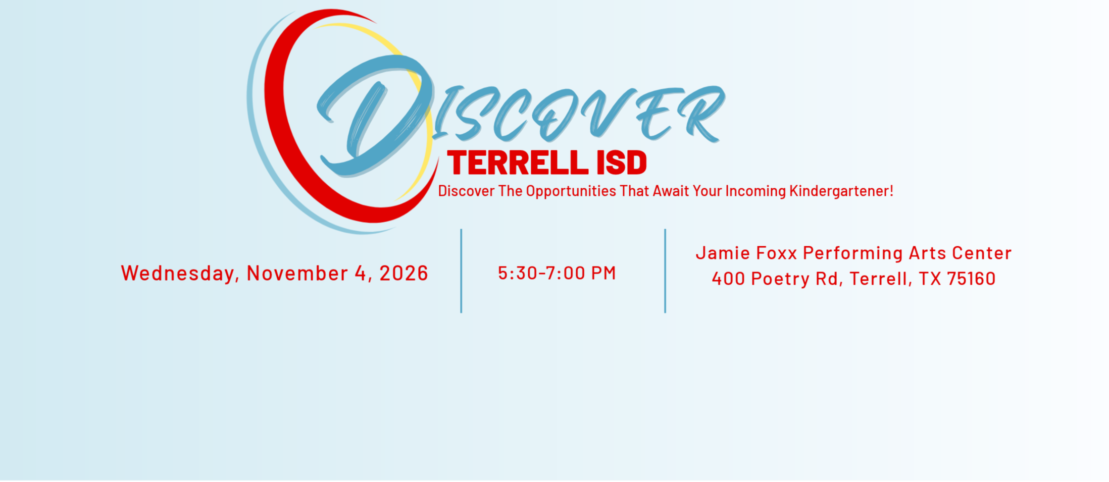 Discover Terrell on Wednesday, November 4 from 5:30 PM to 7:00 PM