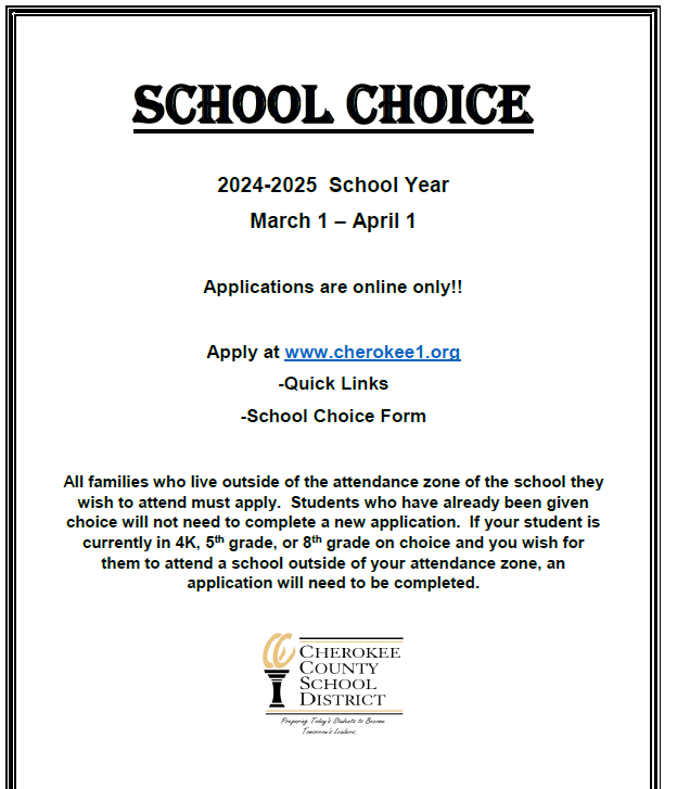 School Choice Flyer