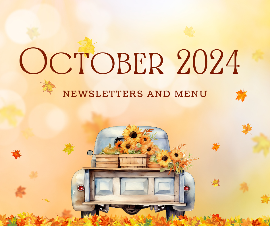 October 2024 Newsletters and menu