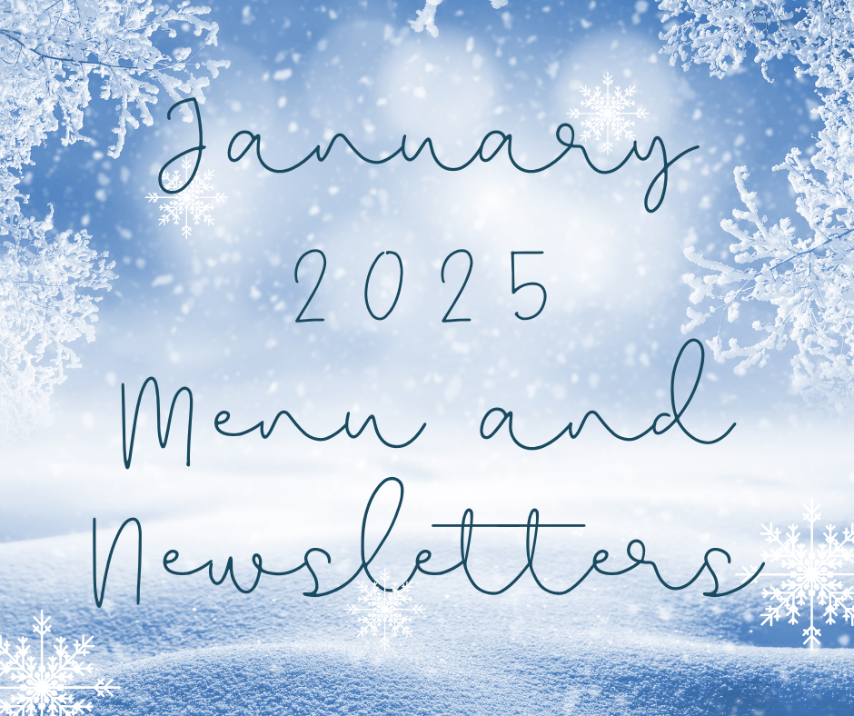 January Menu and Newsletters