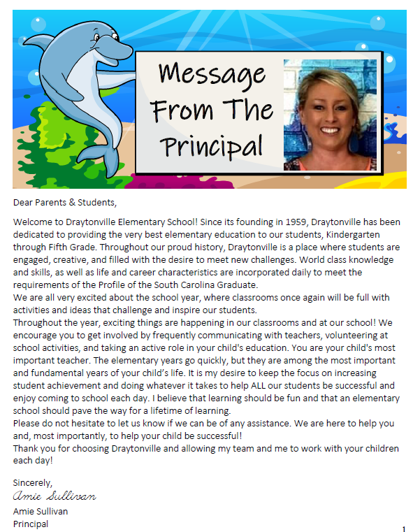 Principal Message
