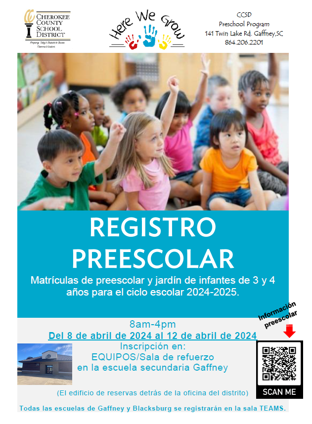 Spanish PreSchool registration