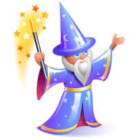 Drawing of a wizard