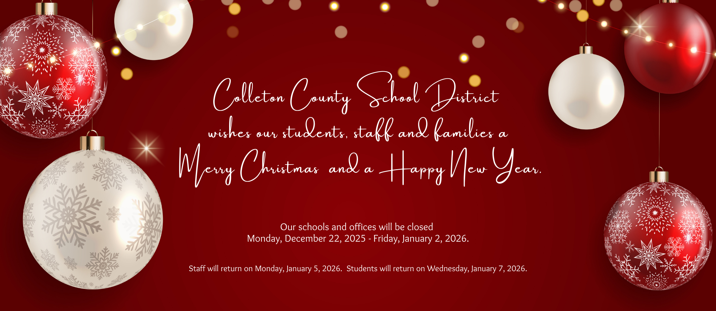 Holiday - Schools and Offices Closed