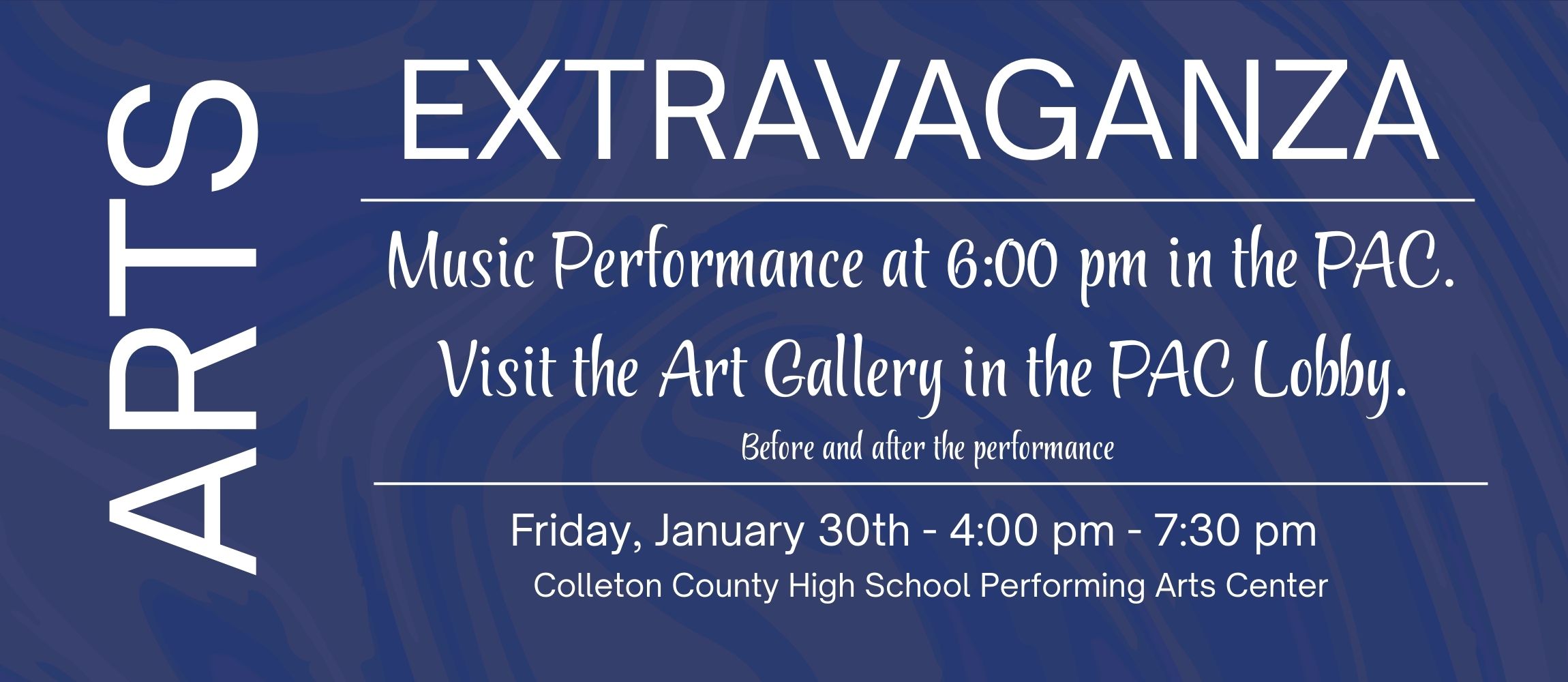 Arts Extravaganza Jan 30 2026