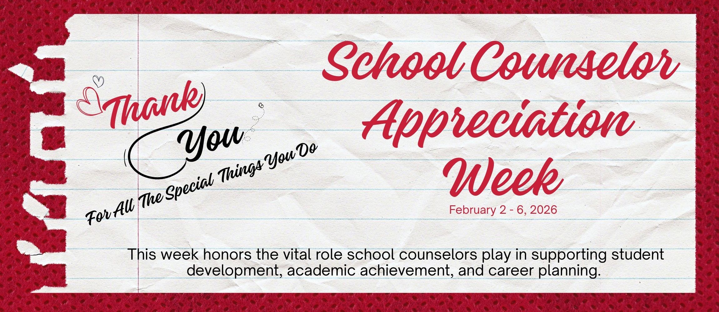 School Counselor Appreciation Week
