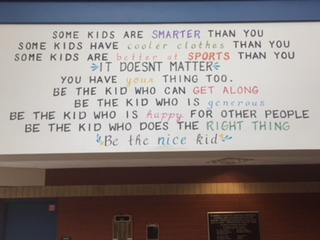 Lobby sign "some kids"