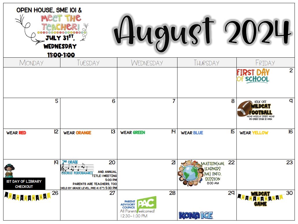 AUG CALENDAR 2024