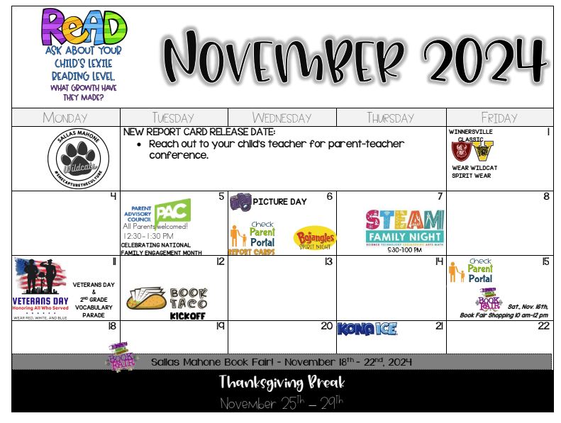 24 NOV Event Calendar