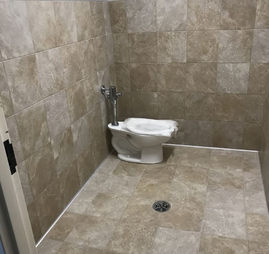 photo of a classroom bathroom