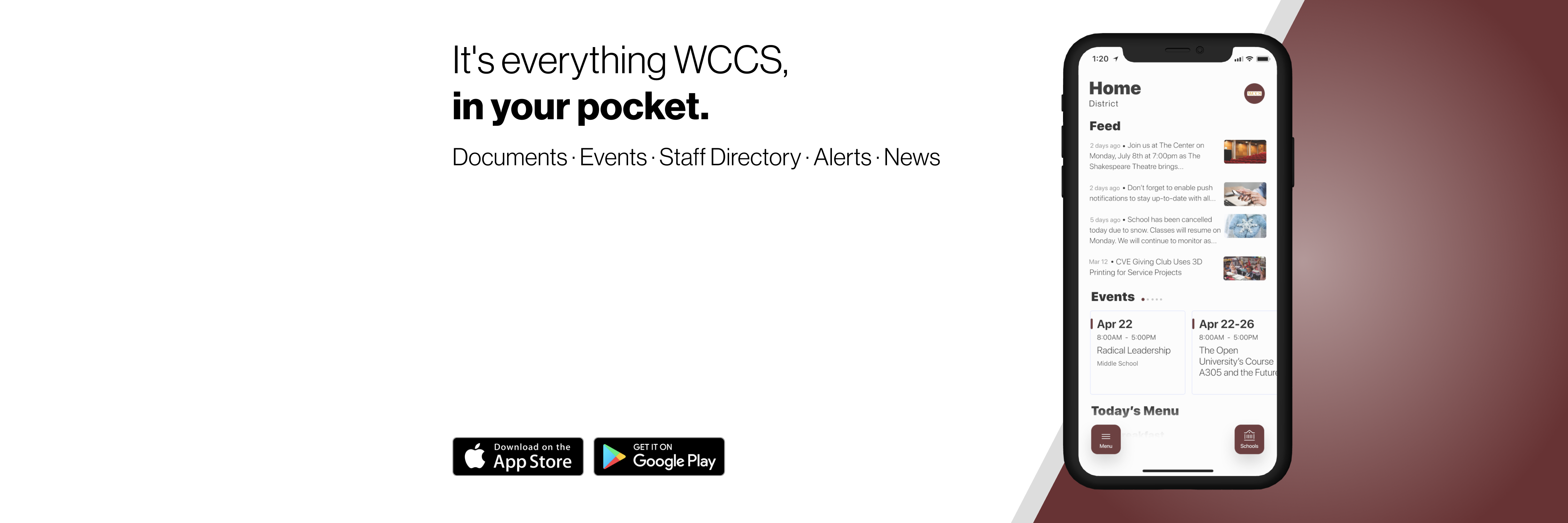 Get the WCCS mobile app