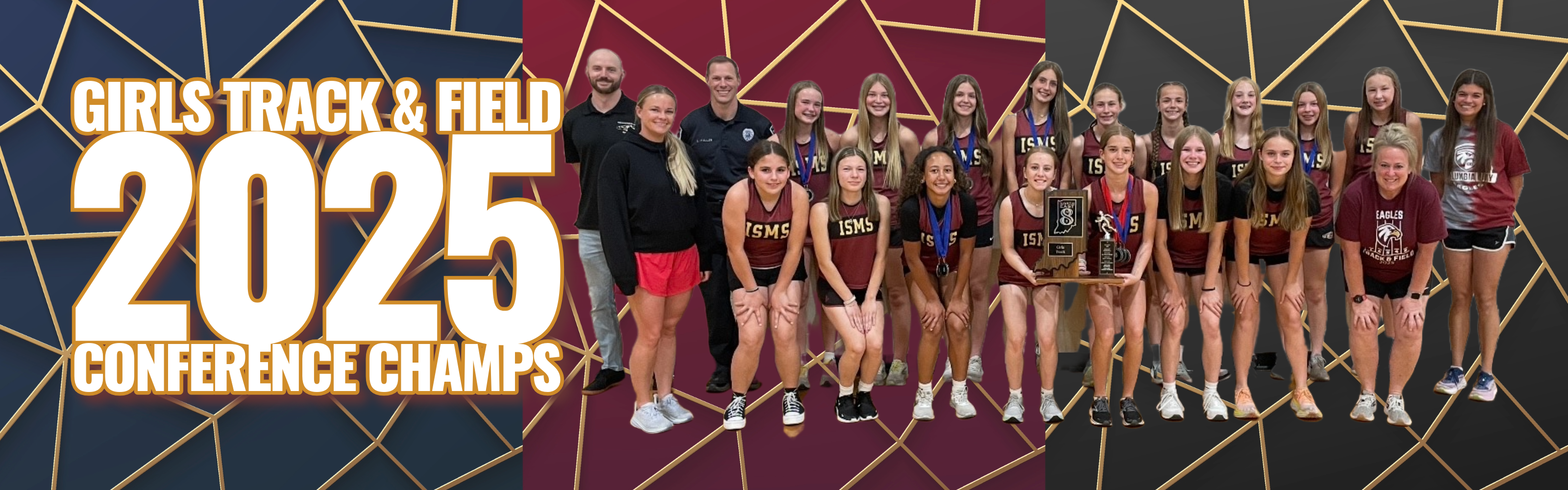 girls track 2025 conference champs
