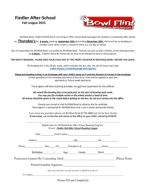 Fiedler Fall Bowling