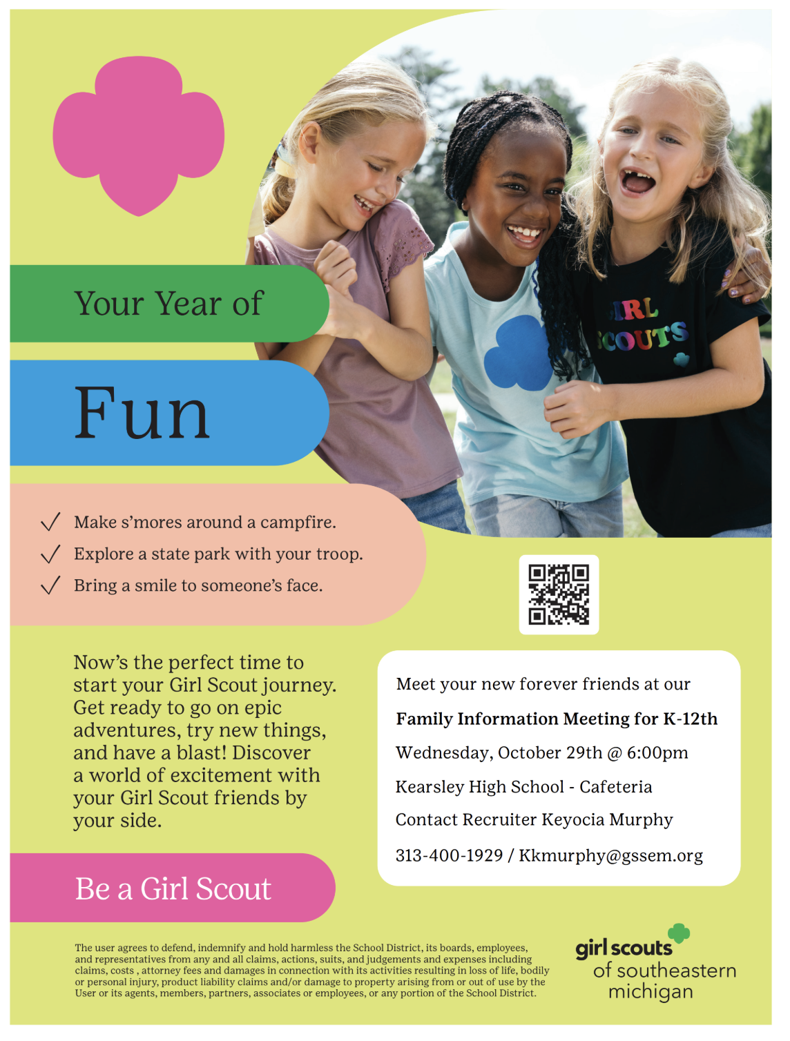 Girl Scouts flyer